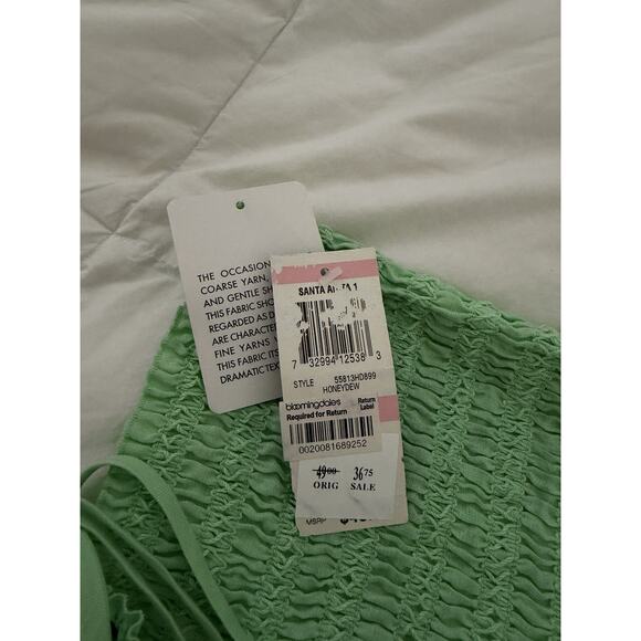 VTG Inc International Concepts Green Tube Tank Top Halter Boho Y2K NWT Sz 10 - Picture 2 of 5